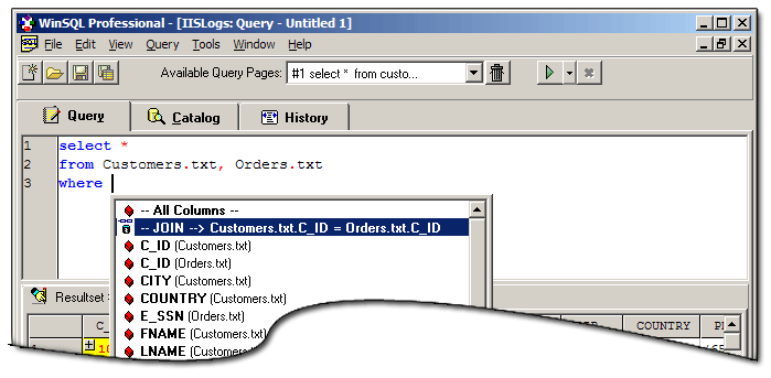 How to write sql queries in html