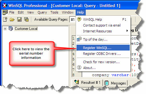 Copying serial number to clipboard