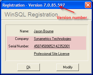 Copying serial number to clipboard