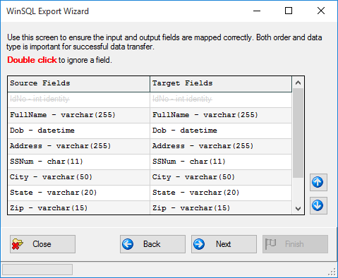 Exporting to an External Database