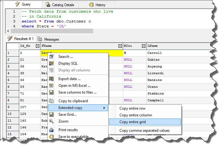 Extended Copy - Results